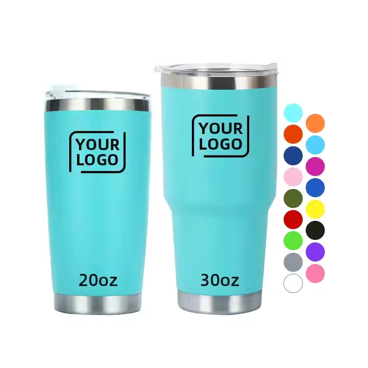 20oz 30oz Двоен wallиден вакуум изолиран чаша за патување со кафе
