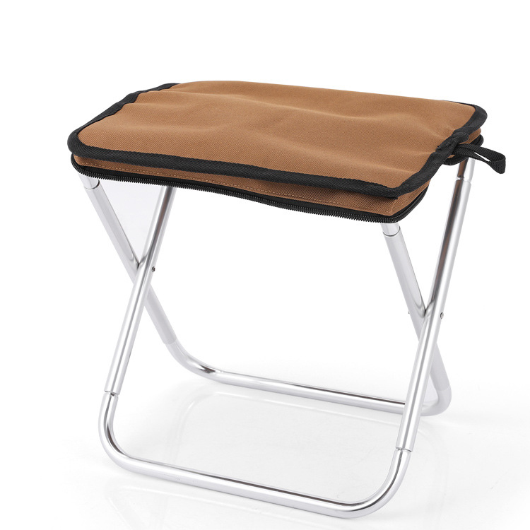 Алуминиумска легура јаглероден челик преклопен стол за риболов за кампување