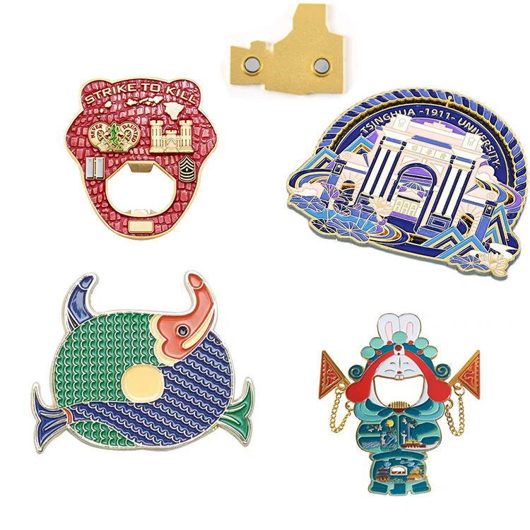 Сјајни метални магнети за фрижидери Промотивни магнети за фрижидери