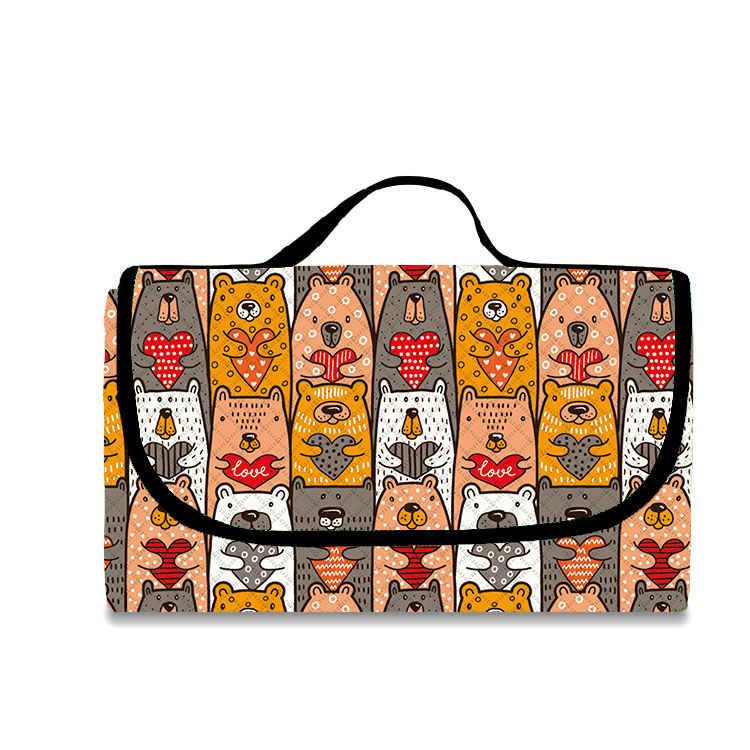 Пренослив килим за пикник навивач за пикник подлога за кампување на отворено